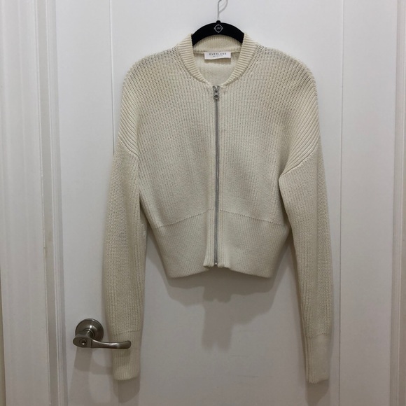Everlane Sweaters - Everlane The Fisherman Cotton Zip Bomber